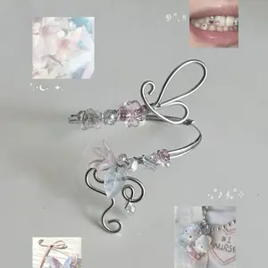 Tooth Fairy Inspired Arm Cuff – Handmade Fairycore Jewelry, Summer Arm Cuff, Aesthetic Arm Bracelet