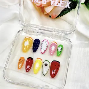 Her Apex Nails Flourish Handmade Press-On Nails | Reusable, Salon-Quality, Long-Lasting, Glossy Design