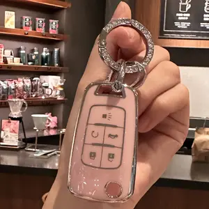 Key Fob Cover With Keychain For Chevrolet For Equinox For Cruze For Camaro For Malibu For Impala For Sonic Vehicle
