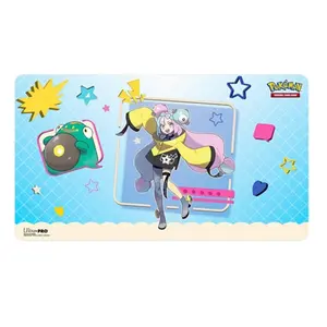 Ultra-Pro Iono and Bellibolt Pokémon TCG Playmat 23 7/8 x 13 1/2 Inches Soft Fabric Top Non-Slip Rubber Base Card-Protective Flat Gaming Mat