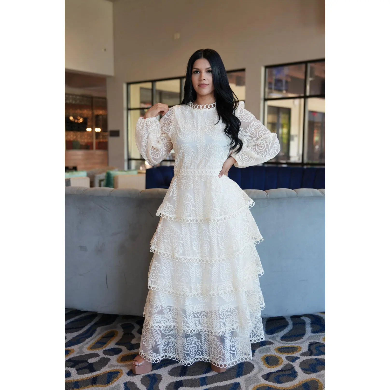 arcina ori dress rosa ivory - TikTok Shop
