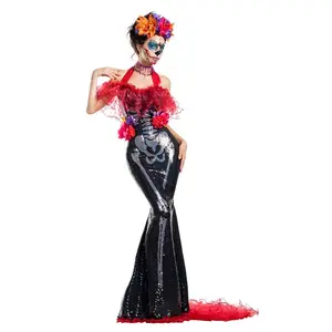 Womens Glamour Muerta Day of the Dead Costume