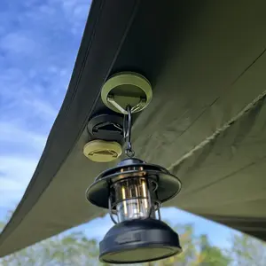 Outdoor Camping Magnetic Hooks for Tents, Awnings, Suction Cups, Camping Rope Fasteners, And Car Camping Light Hangers.