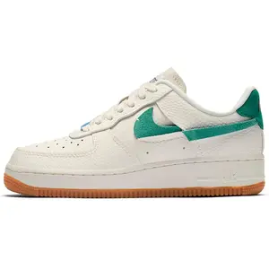 Nike Air Force 1 Deconstructed Low-Top Sneakers for Women with Cushioning and Durability in Blue-Green