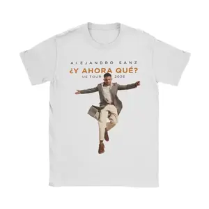 Alejandro Sanz 2026 Tour Shirt – ¿Y Ahora Qué? US Tour Graphic Shirt, Latin Music Concert T-Shirt, Fan Gift, Men’s Tops