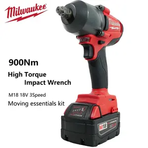 Milwaukee M18 900Nm  Cordless Impact Drill  wrench kit Wrench Heavy Duty Auto Repair Tool multipurpose screwdriver mount tv home tool kit high torque  tool