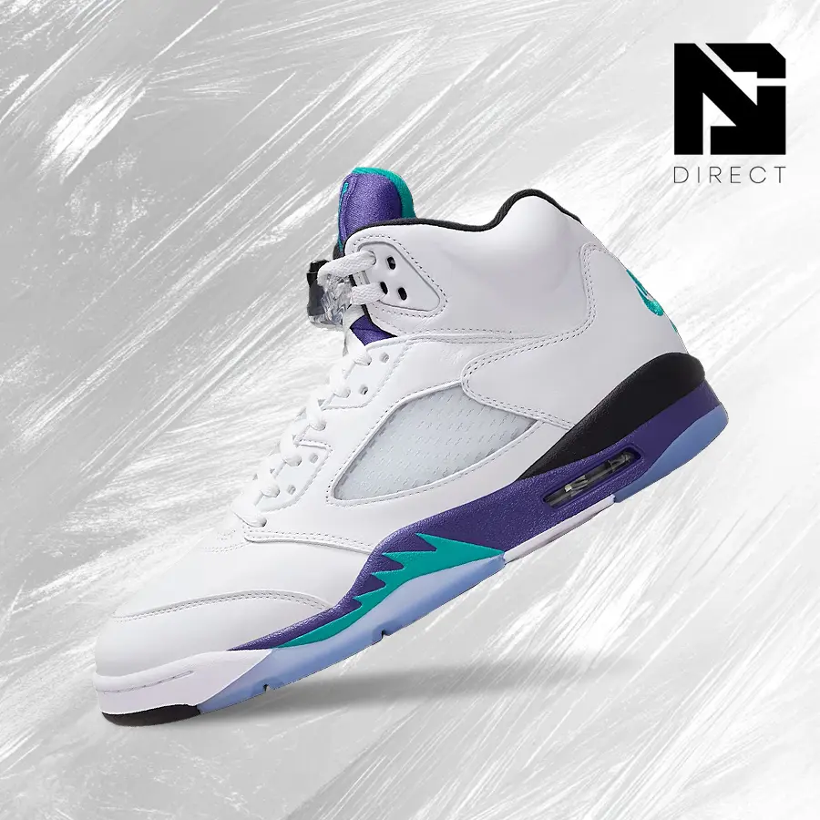 Nike Jordan 5 Retro Grape (2025) – Men's/Women's Lifestyle Sneakers – Shoes For Unisex -Vintage-Spring & Summer-Inspired Running Shoes, Shock-Absorbing Comfort, Gym To Streetwear Casual Wear-back to school– HQ7978 100
