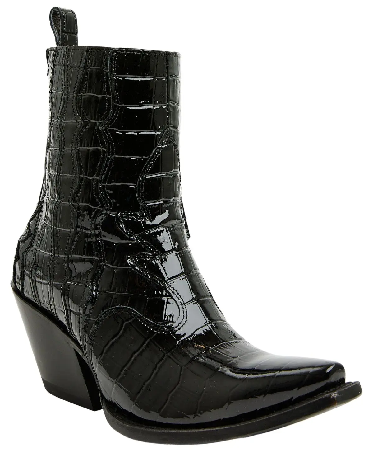 Ariat Women's Women'S Jade Crocodile Print Western Booties Snip Toe - 10063822