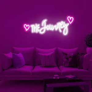 USB-Powered Neon Light Journey-Themed Warm & Cozy Decor, Adventure Dream Symbol, Bedroom Study Travel Theme, Holiday Gift Idea