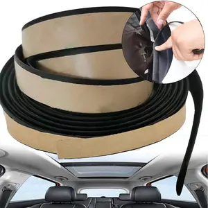 Car Windshield Seal Strip,Rubber Sealing Strip Trim,Rubber Weather Strip for Car Front Rear Windshield/Sunroof/Sliding Doors/Windows,Car Exterior Accessories