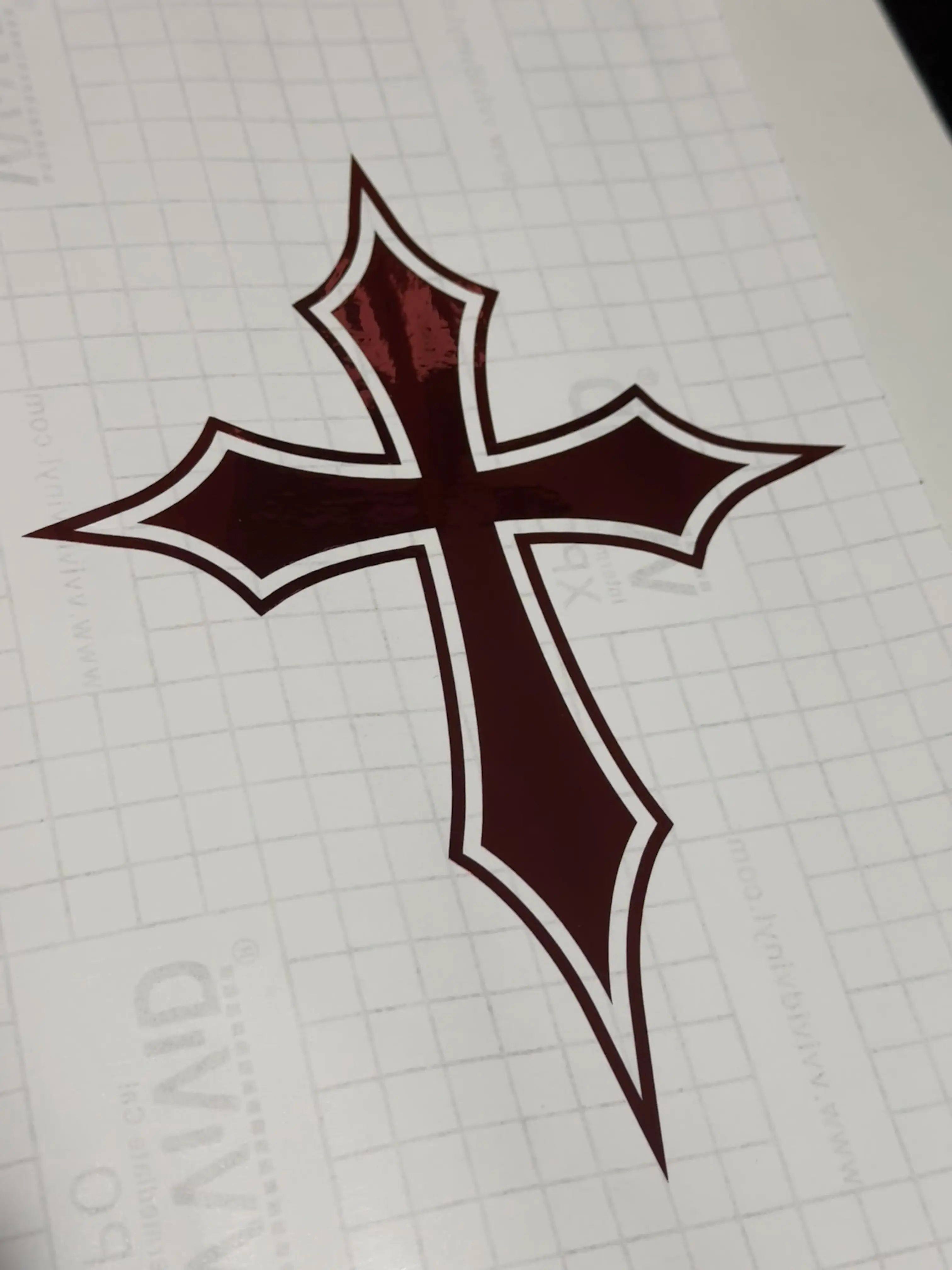 Cross Decal 8 x 6 - Durable and Weather Resistant st iker car sticker car decal window decal Jesus Christ