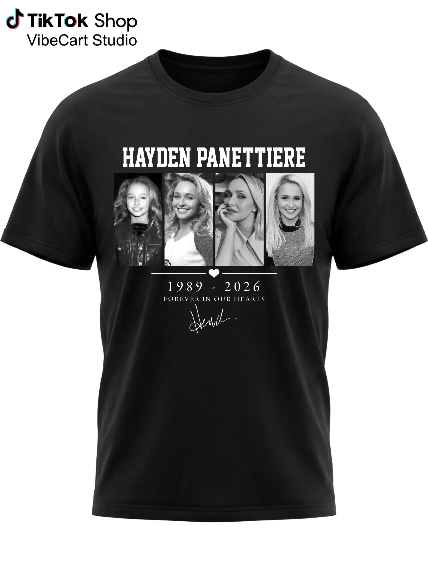 H4yden P4nettiere Memorial Tribute Tshirt, 1989–2026 Forever In Our Hearts Remembrance Tee, Photo Timeline Commemorative Shirt, Loving Memory Keepsake Gift for Fans