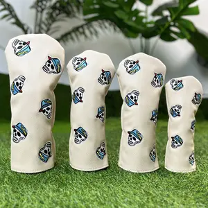 Golf Protective Cover in Fun Skull Design, Waterproof and Durable Golf Accessories for Ultimate Club Protection, Golf Clubs