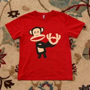 Paul Frank Red Graphic Baby Tee – Y2K Vintage Cartoon Aesthetic Top1