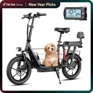 WINDHORSE C3 MAX Folding Electric Commuter Scooter with Seat for Two Adults, 819W Peak, 16” Tire, 40 Miles Max Range, 20 MPH, Dual Suspension, 3 Gear Speed, Adjustable E Scooter with Seat and Basket for Commuting, 330lbs Load