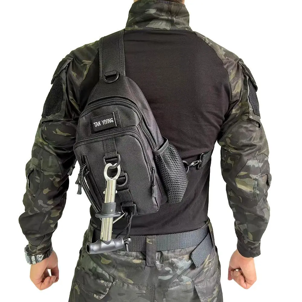 Outdoor Shoulder Backpack, Crossbody Bag, Single Strap Bag, Multi-Functional Chest Pack, Sporty Style,  Nylon Material