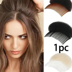 Puffy Sponge Hair Pad, Root Lifting Tool, Girls' Hair Accessory, Invisible Hair Padding, Dual-Sided Sponge Pillow Comb, DIY Dry Hairstyle