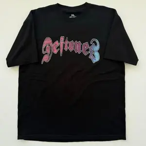 Deftones Graffiti Logo Black T-Shirt Size XL Made in USA