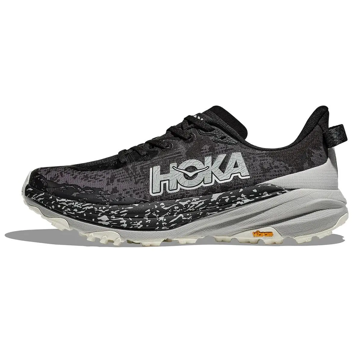 HOKA ONE ONE Speedgoat 6 Men's Low-Cut Trail Running Shoes with Soft Comfort, Anti-Slip, and Wear-Resistant Features in Black Trending Shoes, House White Official Shoes to Get / Maison Mihara