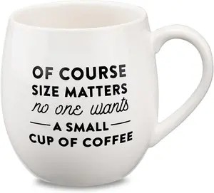 Large Ceramic Coffee Mug, 24 Oz Coffee Cup for Office and Home, Big  Coffee Mug for Latte Milk  Cocoa Cereal, Dishwasher and Microwave Safe,  for Family and Friends (Matte White)