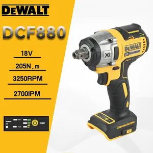 DEWALT DCF880 Cordless Impact Wrench Kit | 203N·M Torque, Pressure-Sensitive Speed Control, Ultra-Light 0.9kg Design for Fast Tire Removal & Heavy Duty Work
