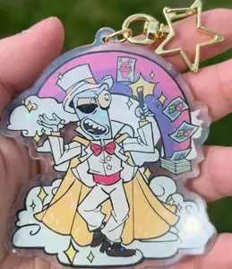 Solar opposites double-sided Keychain