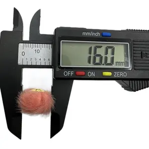 16mm Faux Fur Spacer Bead Mix 60pcs for DIY Pens Beaded Tassel Charms & Beaded Unique Texture Visual Appeal Beading Making