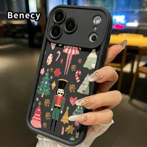 Nutcracker Christmas Dream Pattern TPU Phone Case for iPhone 17 Pro Max 16 15 14 Plus 13 12 Mini 11 XR X XS Air E Shockproof Full Camera Protection Durable Slim Silicone Cover Smartphone Casing