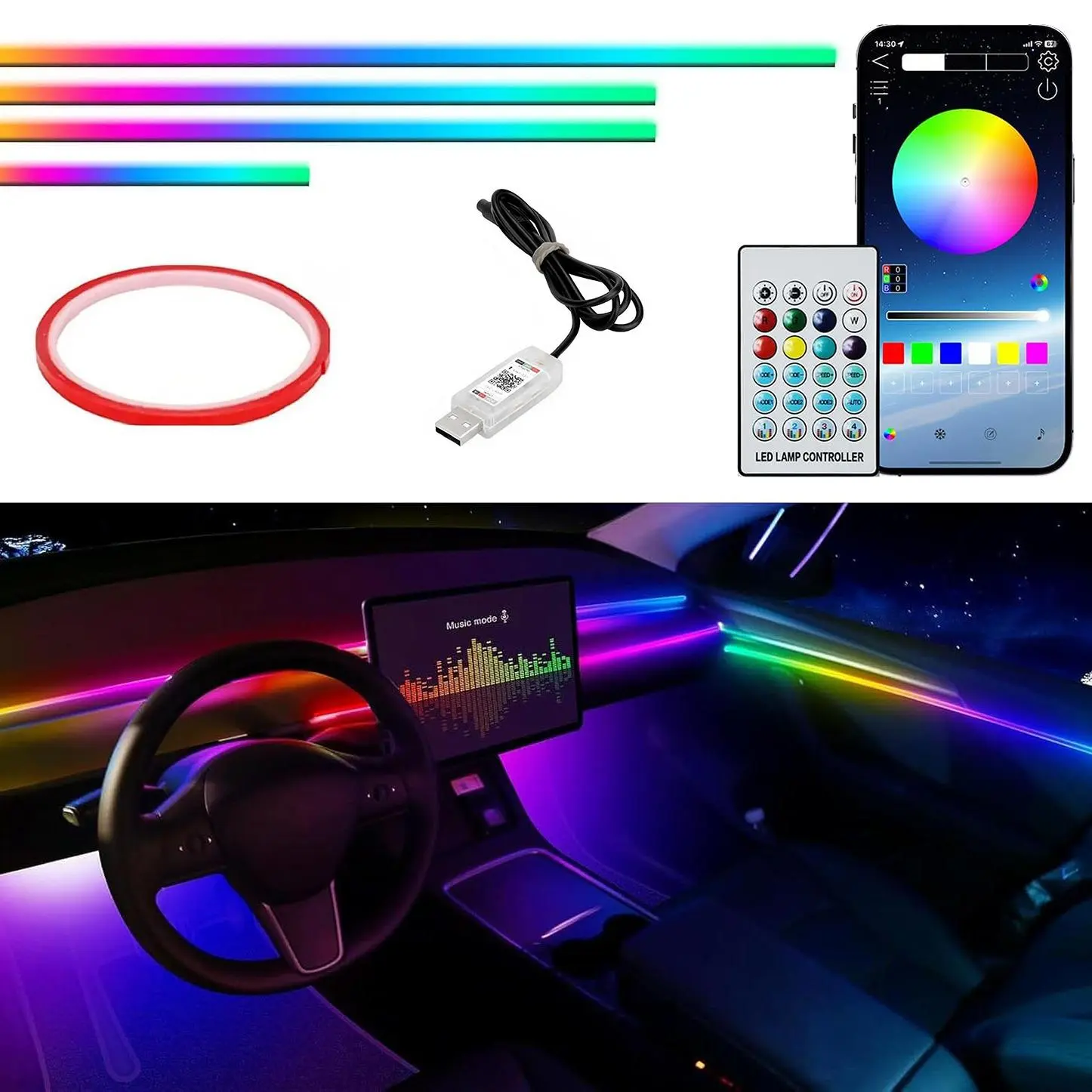 4 in 1 (43.3inch+13.78inch+29.53inch+29.53inch)