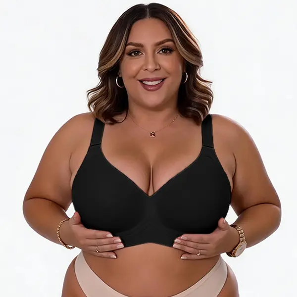 Roszoe | Women's Seamless Wireless Bralette - Leopard Print, Jelly Lifting Support, Full Coverage, Back Smoothing, Adjustable Strap for B-DD Cups Plus Size, Ultra-Thin Fit for Gym, Athletic, Dress, Romance Scenarios, Fashion, Stretchy