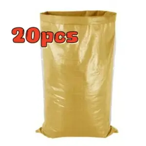 Laminated woven bags, 20 pieces per pack, Durable Trash Bag, Waste Bags, Trashbags, for courtyard garbage, sand and gravel loading/unloading, and dyke waterproofing