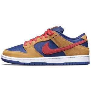 Nike Dunk SB Pro Low-Top Skate Shoes for Men and Women in Brown, Red, and Blue