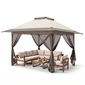 13x13 Pop Up Gazebo with Netting w/ 169 sqft of Shade