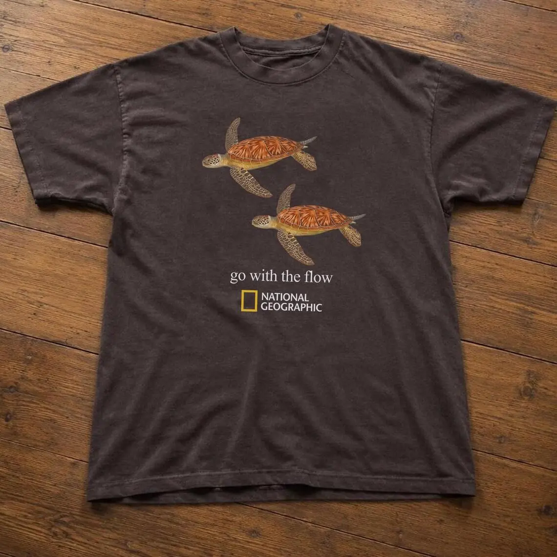 National Geographic Slow Motion Turtle T-shirt,Retro Turtle Tee, Unisex, Comfort Colors Shirt