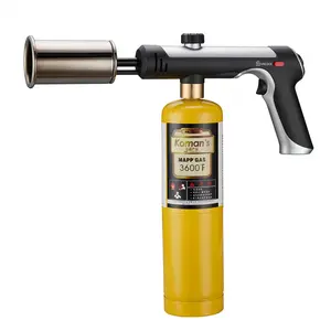 MT-920 Powerful Propane Cooking Torch, One-Button Ignition Adjustable High Flame, Heavy-Duty Searing Torch For Steak BBQ CE Certified Portable Culinary Blow Torch For Kitchen Camping Charcoal Starter, Viral Must-Have Kitchen Gadget For Chefs & Grill Maste