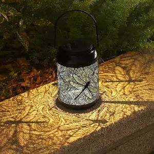 Outdoor Solar Dragonfly Decorative Wind Light Garden Lamp, Energy Efficient Lighting Solution, Perfect for Yard & Patio Decoration