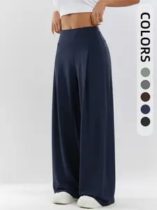 Women's Fashion Casual Wide Leg Pants, Comfortable Loose Fit, Ideal for Daily Commute, Yoga, Fitness, Multi-Scene Wear