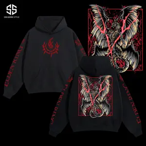 [Soulsborne Style] Vintage Grim Style Lichdragon Fortissax - Elden Ring Unisex Hoodie, Soulsborne Gaming Apparel, Game Shirt, Video Game Clothes, Boy Merch, Gift For Him, Gift For Her, Soulslike Streetwear