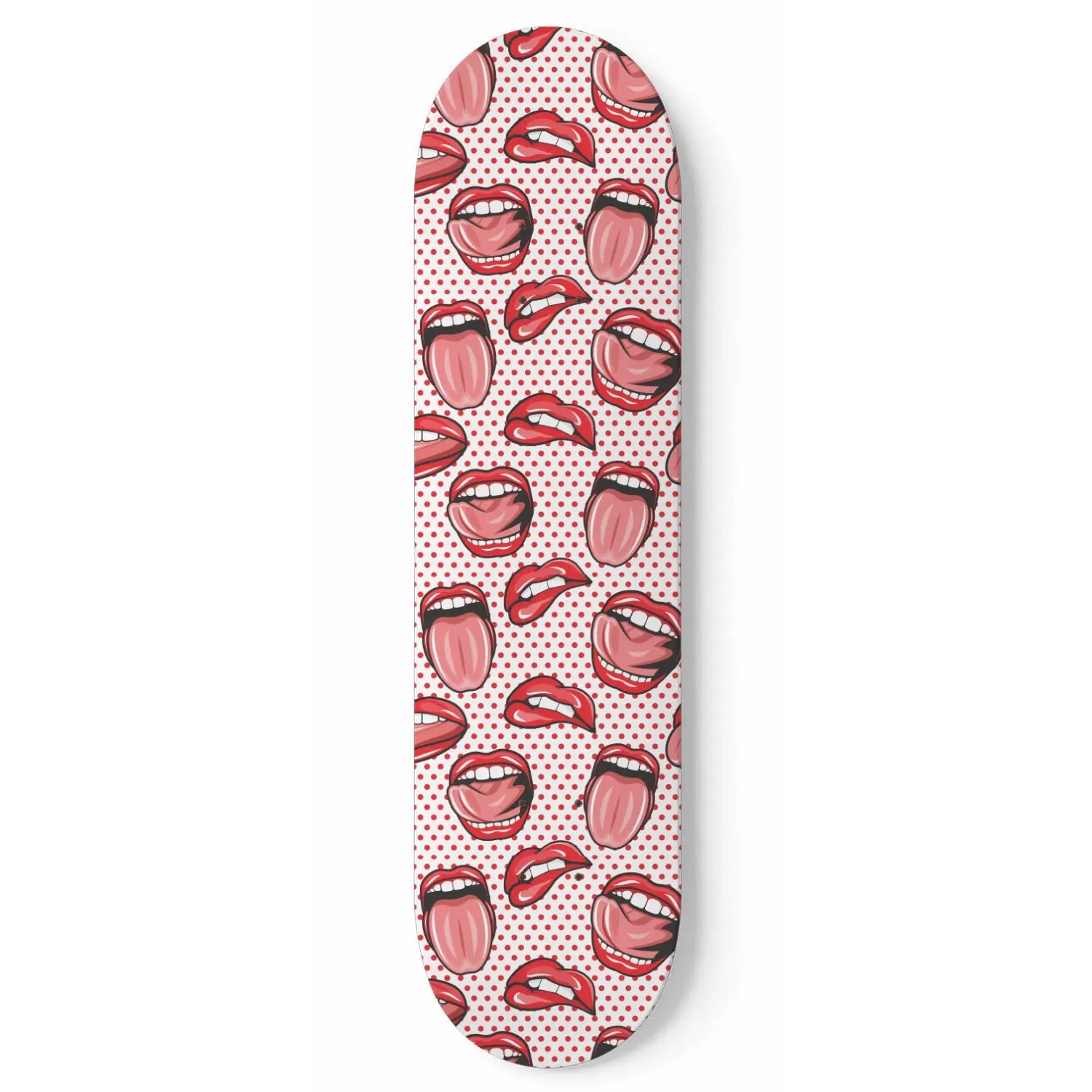 Thirsty Lips | Skateboard Wall Art