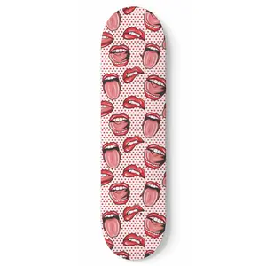 Thirsty Lips | Skateboard Wall Art