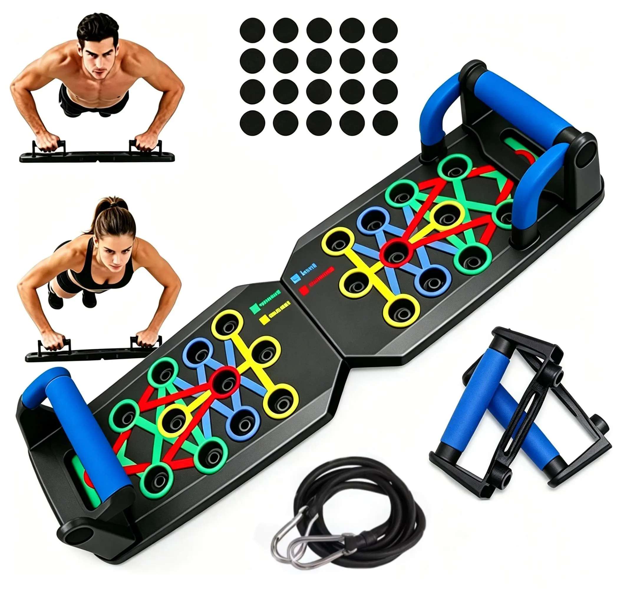 【Summer Sale Deals】Splicing Push Up Board, Portable Home Gym Fitness Equipment for Men & Women, Abdominal-Chest Muscle Training & Upper Body Strength Building Tool,Suitable for Users of all Body Types, Gifts for Fitness Enthusiasts.