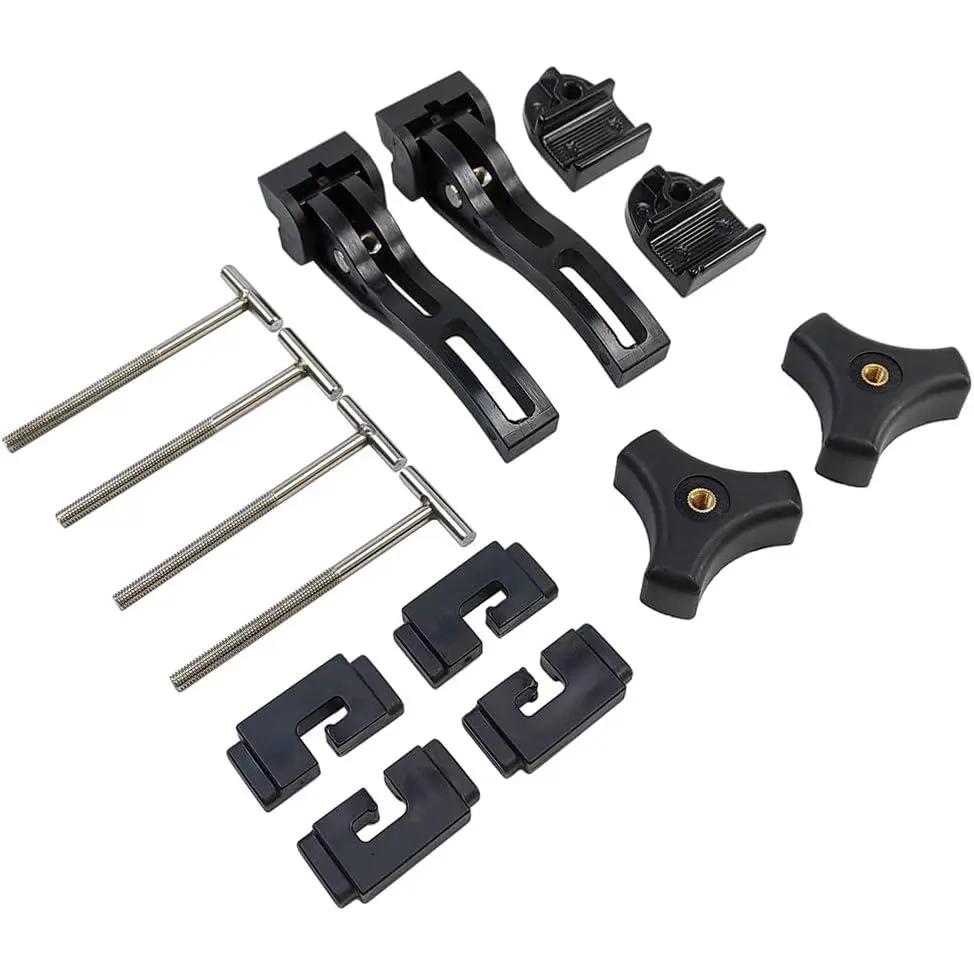Pickup truck bed cover replacement installation parts| Suitable for 70% off and 60% off truck bed covers, hard folding| Comes with T-bar (T-bolt), front cover clip, 2 rear clips