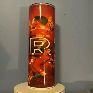Ronaldo CR7 Tumblers 20oz Premium Quality Sports Themed Drinkware for Fans Water Bottles Washable and Signed