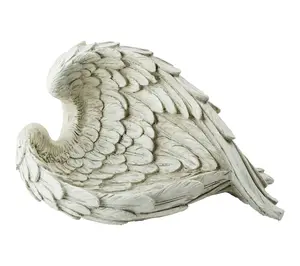 Northlight 10.7 5" Weathered An gel Wings Outdo or Garden Statu