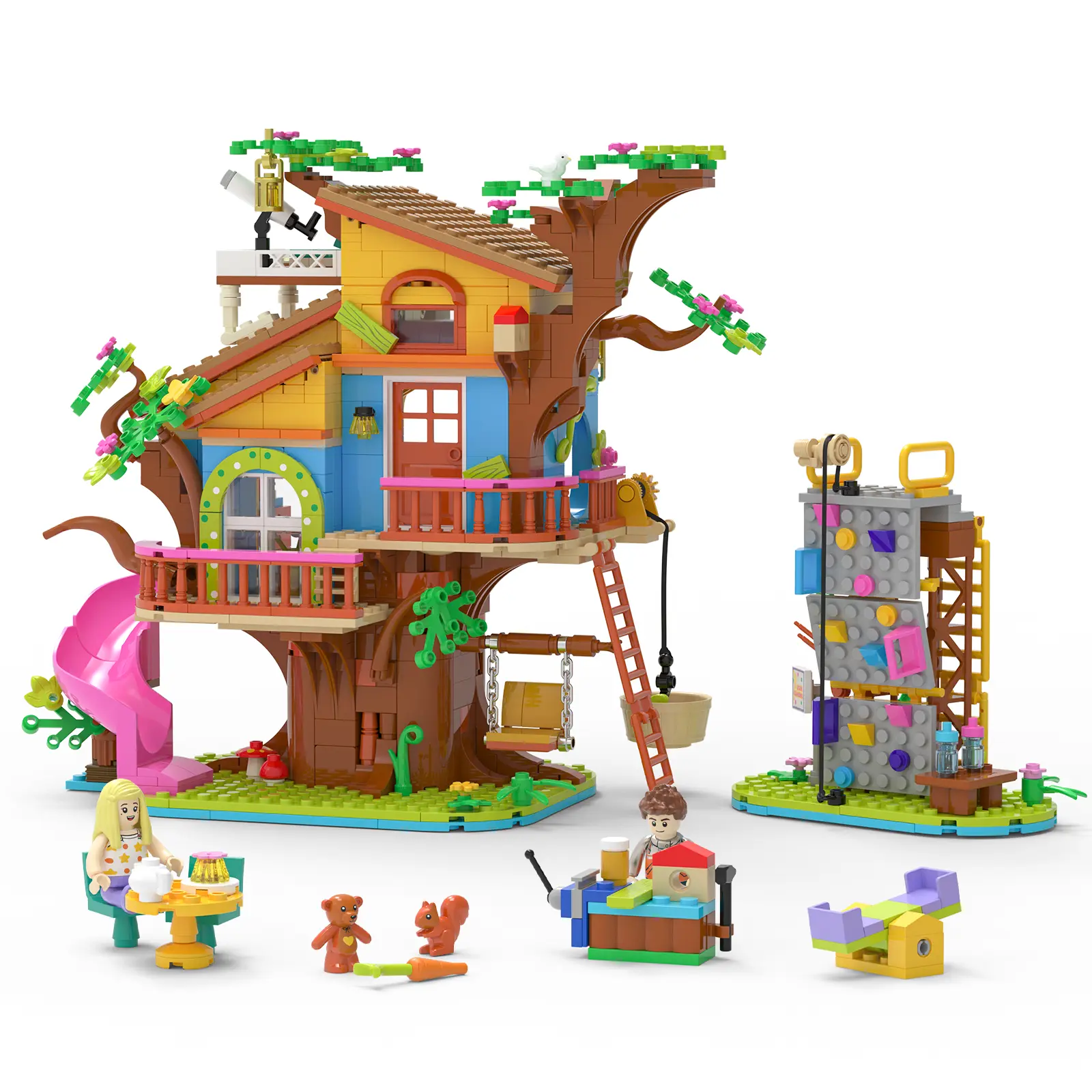 Forest Treehouse Building Set Create Your Own Adventure Cabin With Detailed Interior Rooms And Scenic Brick Design Enjoy A Creative Diy Building Experience Perfect For Collection Display Home Decor And Unique Gifts