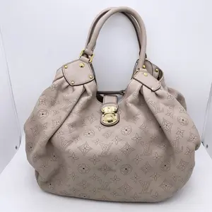 Pre-owned Louis Vuitton Full Leather Etoupe Moon Pumpkin Hobo Shoulder Bag【2604577】