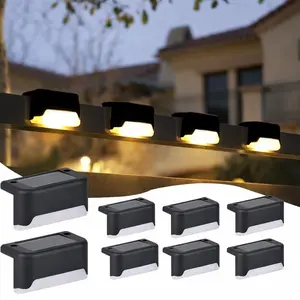 Solar Pool Side Lights Changing Solar Deck Lights Outdoor LED Step Light Waterproof Pool Accessories Decor for Stairs Fence Yard Driveway Pathway Yard Backyard Garden