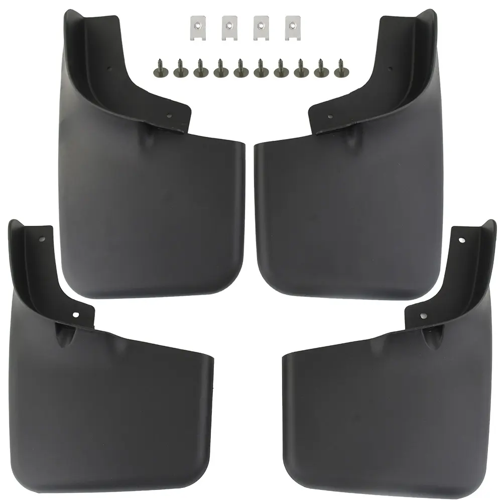 Automotive Front & Rear Splash Mud Guards Flaps, Fit for 04-14 Ford F-150 with Fender Flares