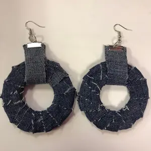 Denim Fashion Earrings - Single Design