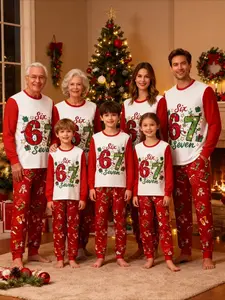 67 Christmas Family Pajama Set, Funny 67 Meme Christmas Raglan Pajamas Set, Team Seven Xmas Pajama, Christmas 6 7 Pajama Set, Pajamas Set, Christmas Pajamas for Kids & Adults, Family PJs - Orders placed today will NOT arrive by Christmas